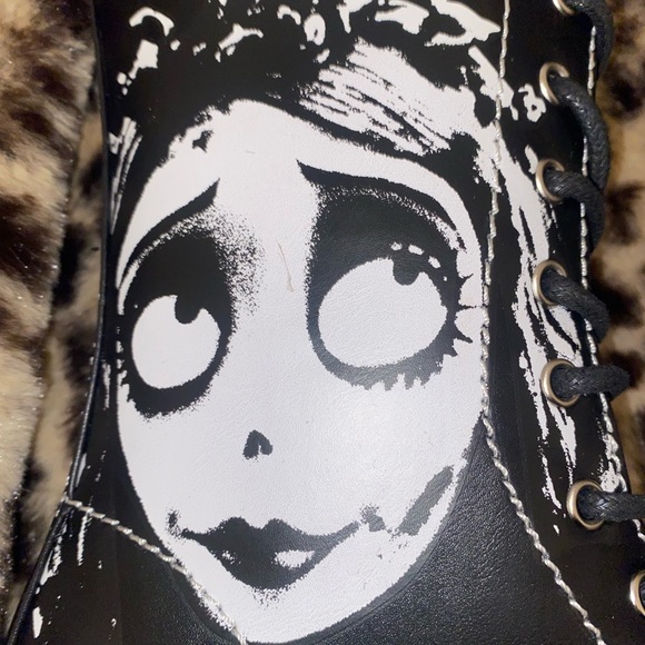 Dolls Kill X Corpse Bride Combat Boots Sz 7 - Picture 2 of 8